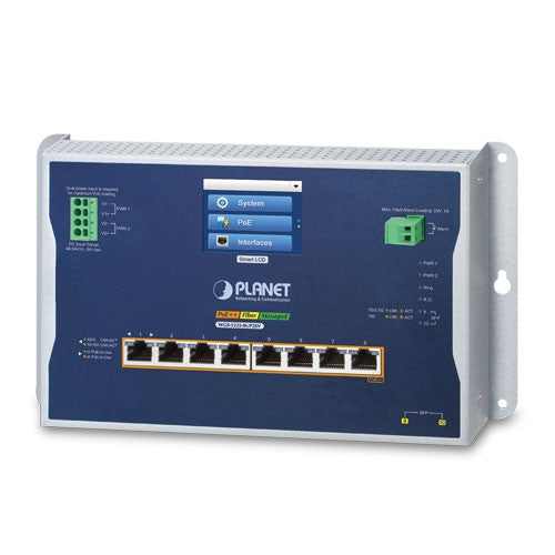 Planet WGS-5225-8UP2SV IP30, IPv6/IPv4, L2+ 8-Port 10/100/1000T 802.3bt PoE +