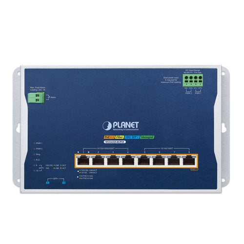 Planet WGS-6325-8UP2X IP30 Industrial L3 4-Port 2.5G 802.3bt PoE + 4-Port 10/100/1