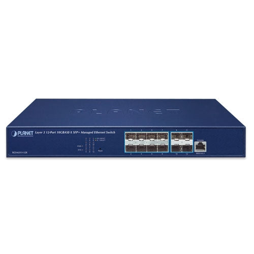 Planet XGS-6311-12X Layer 3 12-Port 10GBASE-X SFP+ Managed Ethernet Switch (Hard
