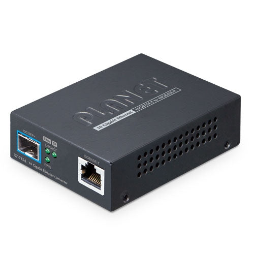 Planet XT-715A 10GBASE-T to 10GBASE-X SFP+ Media Converter (Copper port sup