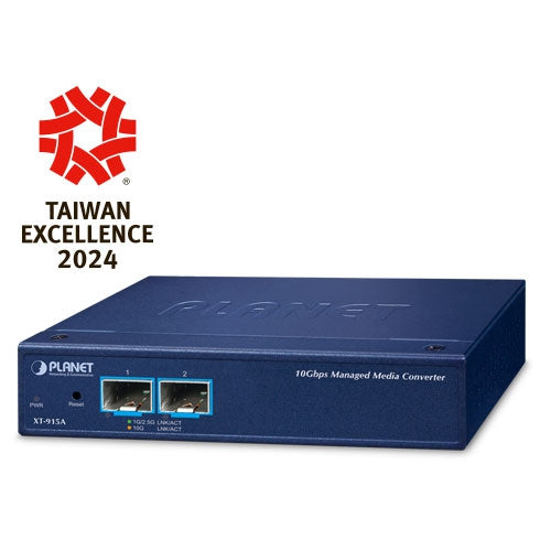 Planet XT-915A 2-Port 10G/1GBASE-X SFP+ Managed Media Converter(IPv4/IPv6 D