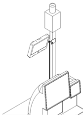 Hanwha STB-10PVMSC-B Self-checkout PVM monitor mount