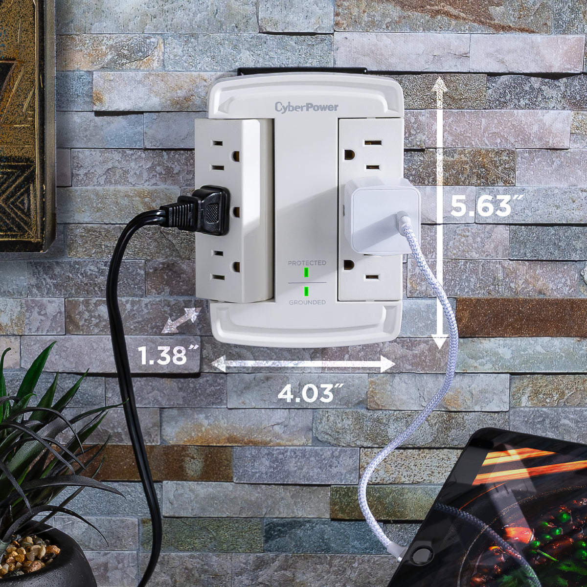 CyberPower CSB6WS Surge Protector