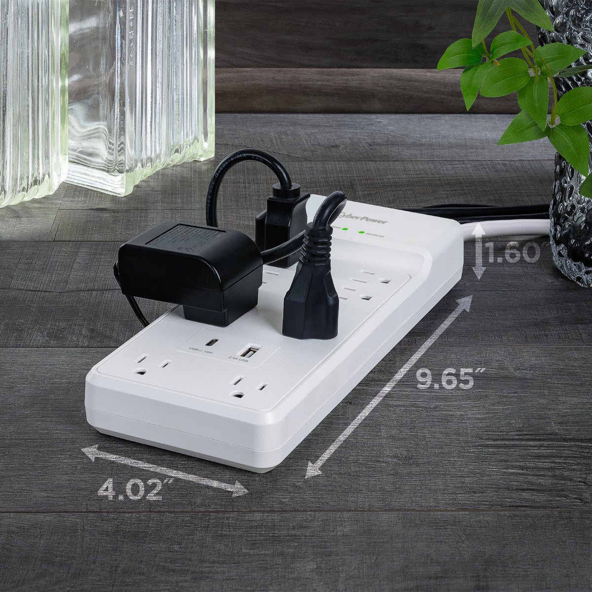 CyberPower CSP806UC18W Surge Protector