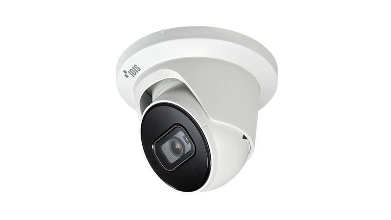 IDIS DC-D4512WERA4.0 5M AI Turret Outdoor Camera (LightMaster NIR), 4.0mm, IR 98.4ft., PoE (IEEE 802.3af Class 3), H.265, Audio MIC In/Out