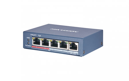 Hikvision DS-3E1105P-EI Smart managed PoE switches,4 × 100 Mbps PoE ports