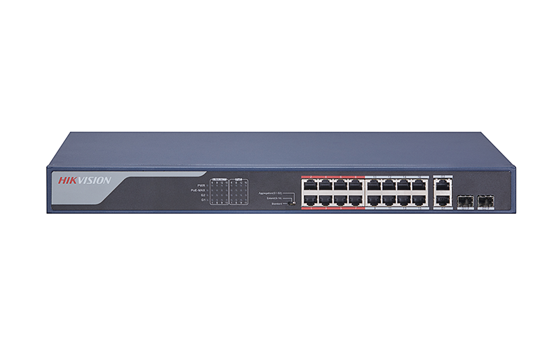 Hikvision DS-3E0318P-E2 Switch Unmanaged,16Port, PoE