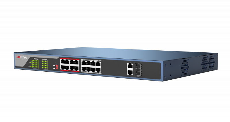 Hikvision DS-3E1318P-E Switch, Webmanage16Port, PoE