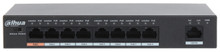 Dahua DH-PFS3009-8ET-96 8-Port PoE Switch (Hi-POE) with 2 Enthernet uplink ports Network Switch