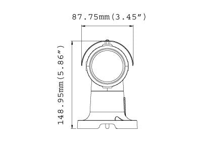 GeoVision GV-BL3410 front dimensions