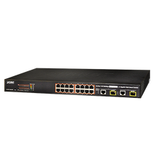 ACTi PPSW-3100 PLANET FGSW-1816HPS 16-Port 802.3at PoE Switch (PoE Budget 220W)