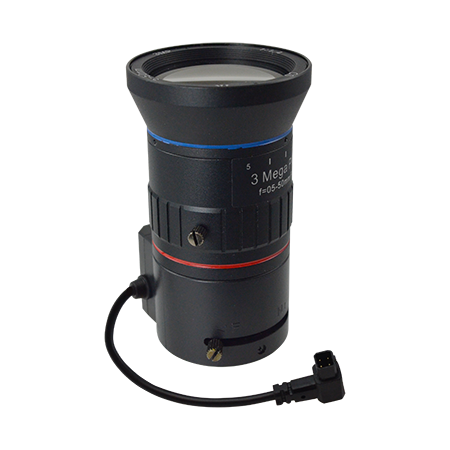 ACTi PLEN-2209 Vari-focal f5-50mm, DC Iris F1.4, Manual Focus, D/N, Megapixel, CS Mount Lens