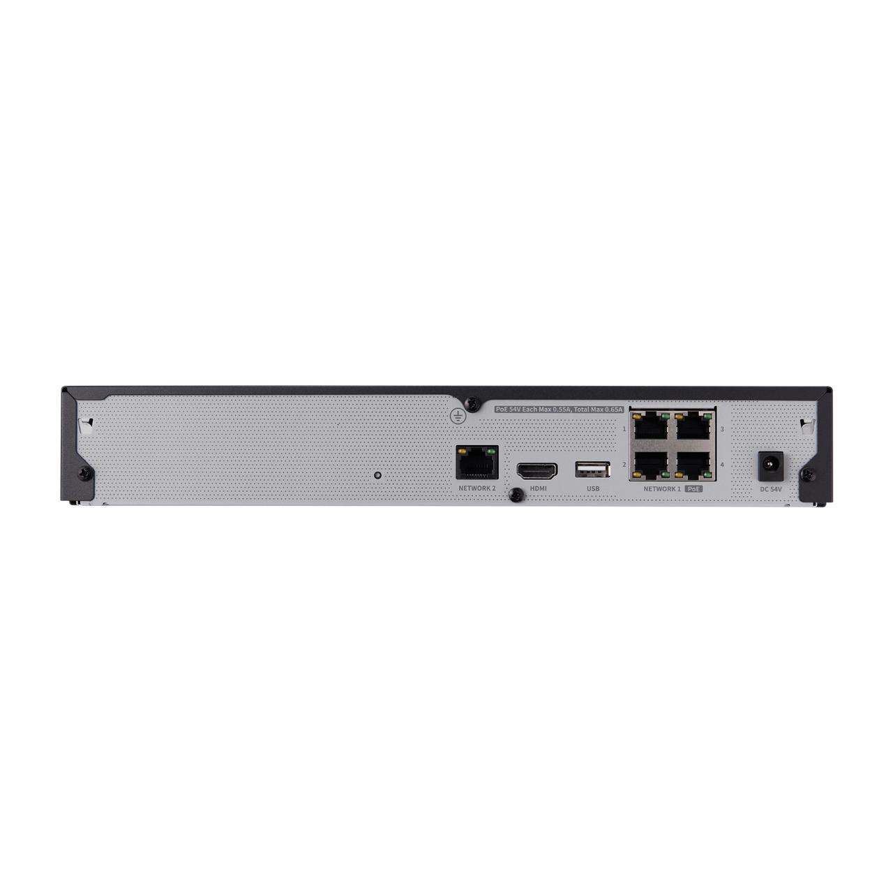 Hanwha QRN-430S 4K NVR (Intel based), 4CH with 4 PoE/PoE+ ports (PoE Budget 35W)