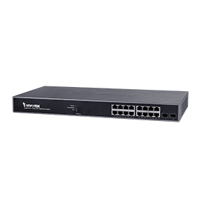 Vivotek AW-GEV-184B-250 16-Port VivoCam Web Smart Managed PoE Switch