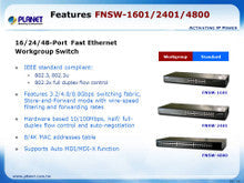 Planet FNSW-1601 16-Port 10/100Mbps Fast Ethernet Switch