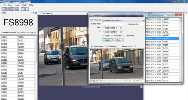Luxriot LPR Software Screenshot 4