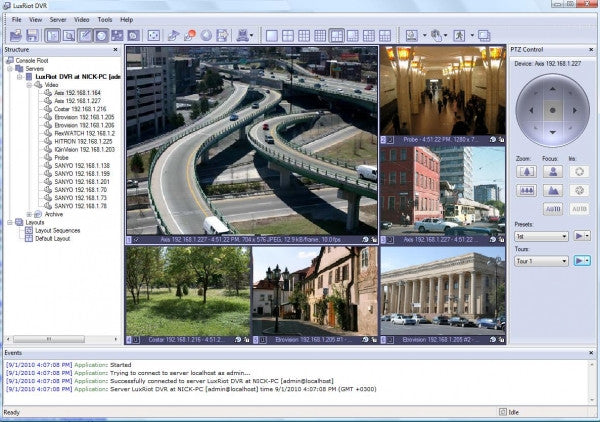 Luxriot VMS Software screenshot 1