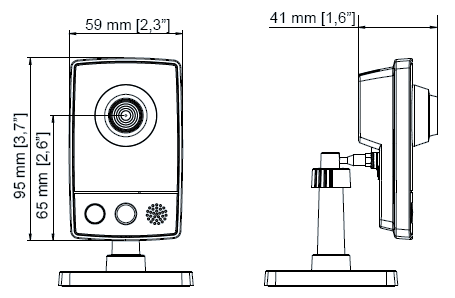 AXIS M1054 dimensions