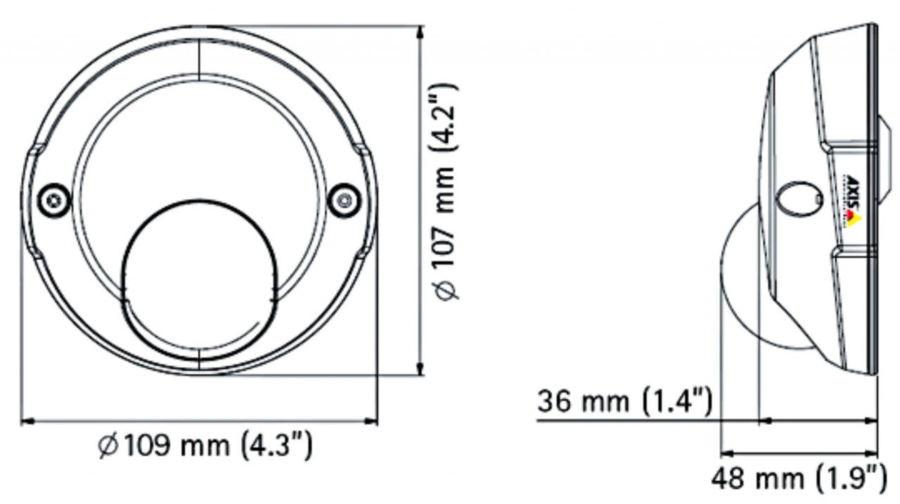 AXIS M3113-VE (0412-001) Ultra-Discreet Outdoor Fixed Dome PoE Vandal Resistant Network Camera