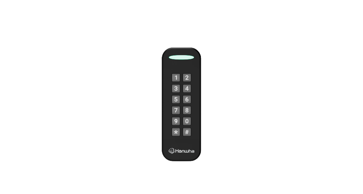 Hanwha NOD-AX15S Mullion Mount Credential Reader
