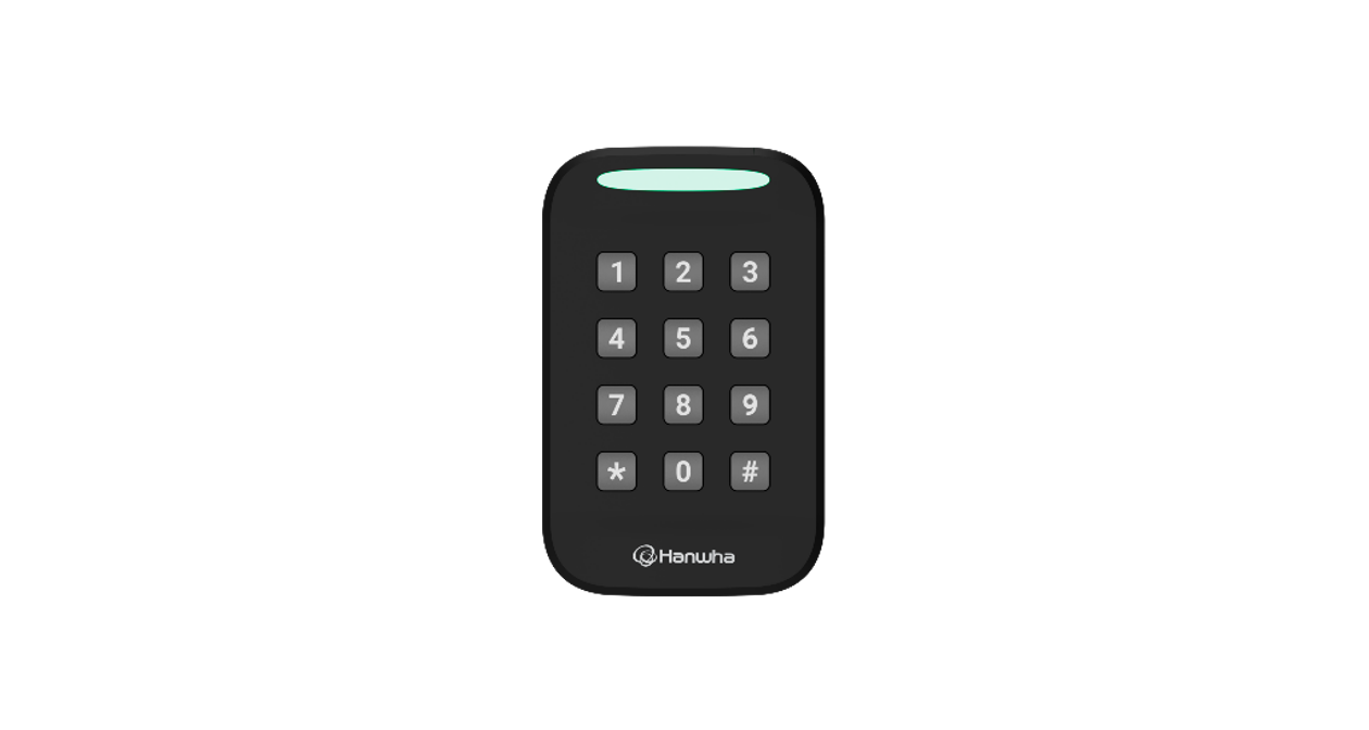 Hanwha NOD-AX25S Single Gang Credential Reader w/ Keypad