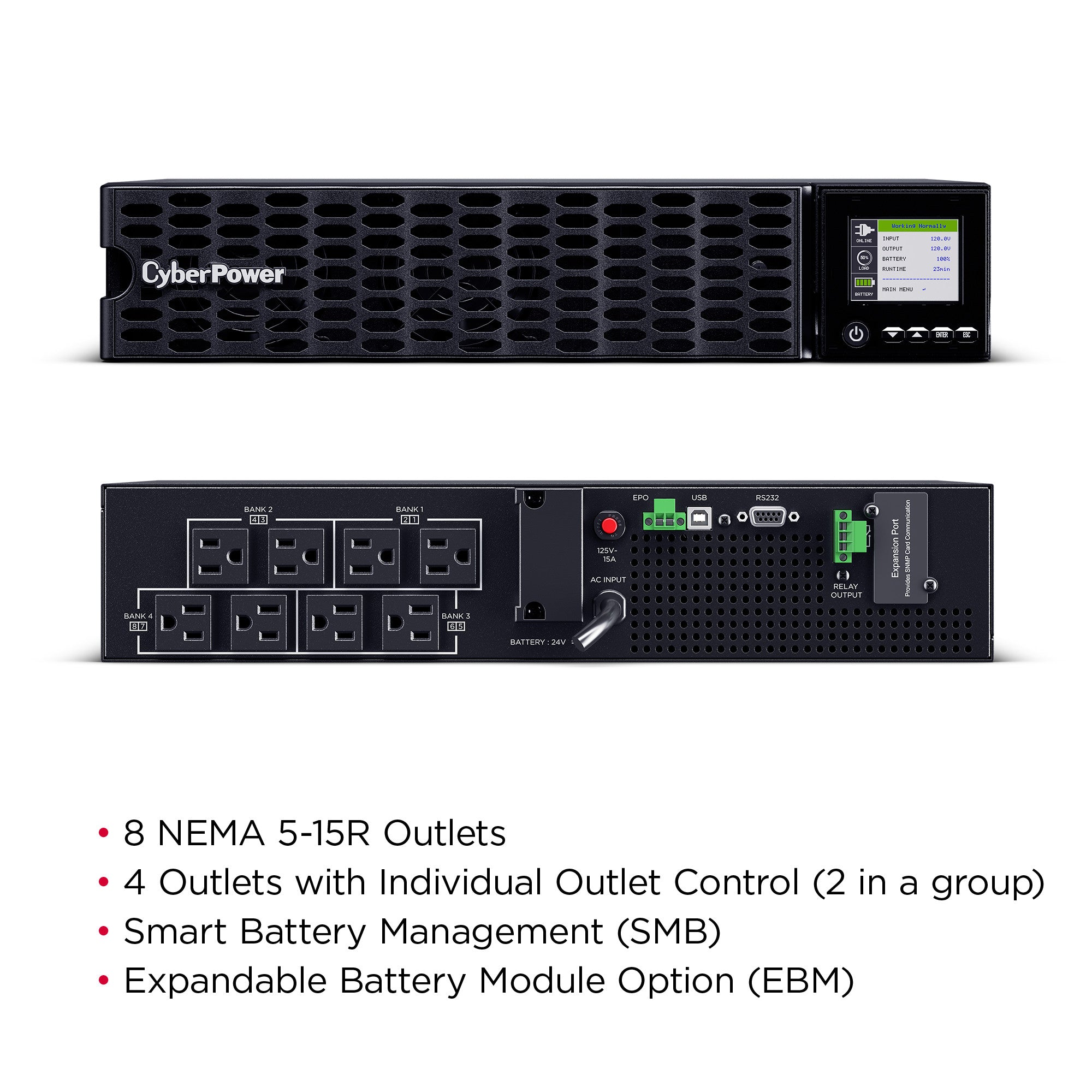 CyberPower OL1KRTHD Smart App Online UPS