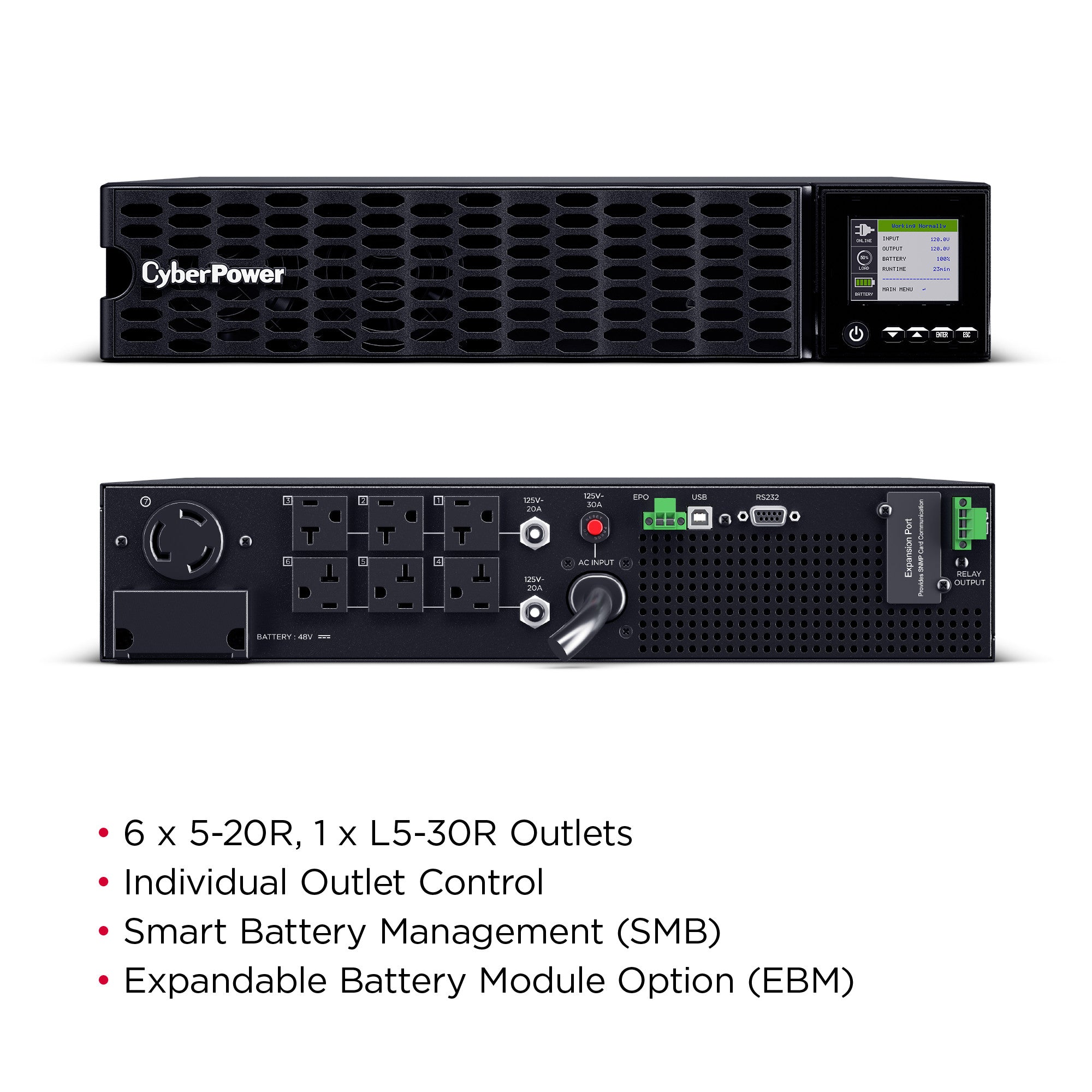 CyberPower OL3KRTHD Smart App Online UPS