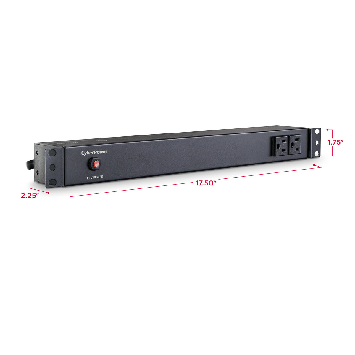CyberPower PDU15B2F8R 10-outlet (2 front, 8 rear) rackmount basic power distribution unit (PDU)