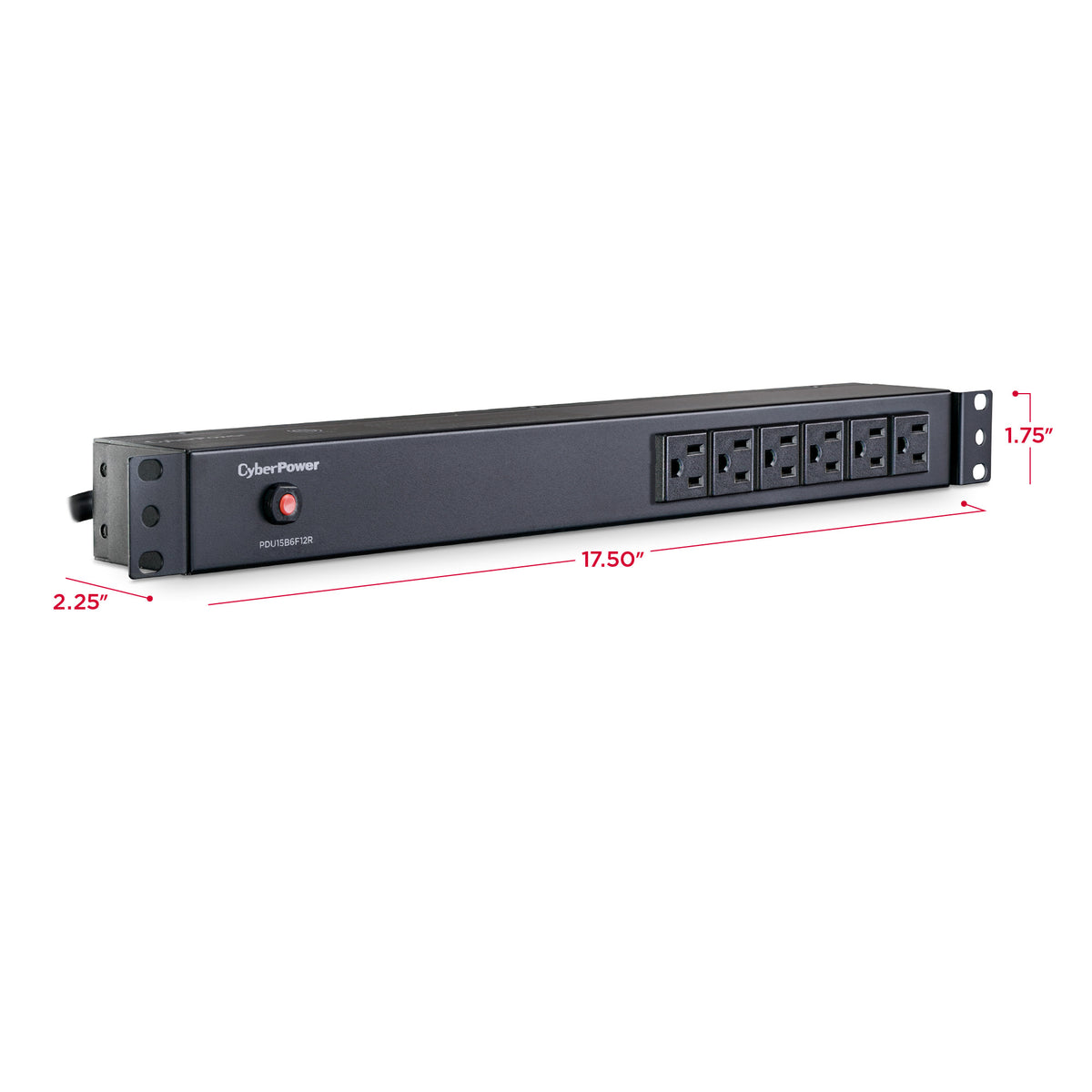 CyberPower PDU15B6F12R 18-outlet (6 front, 12 rear) rackmount basic power distribution unit (PDU)
