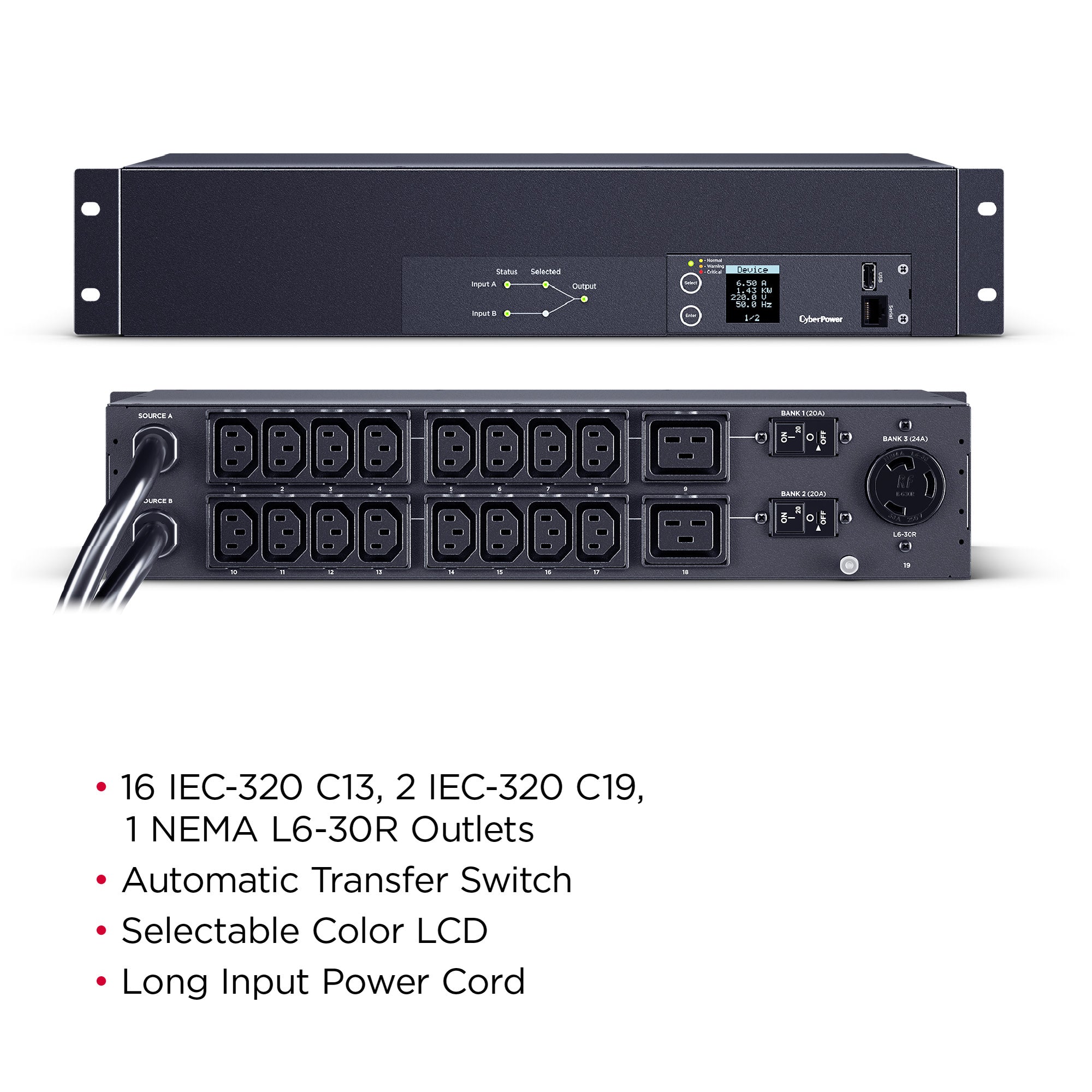 CyberPower PDU24007 Metered ATS