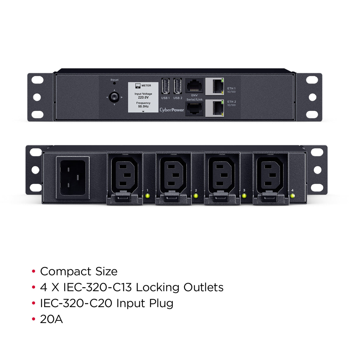 CyberPower PDU42014 4-outlet, compact switched power distribution unit (PDU)