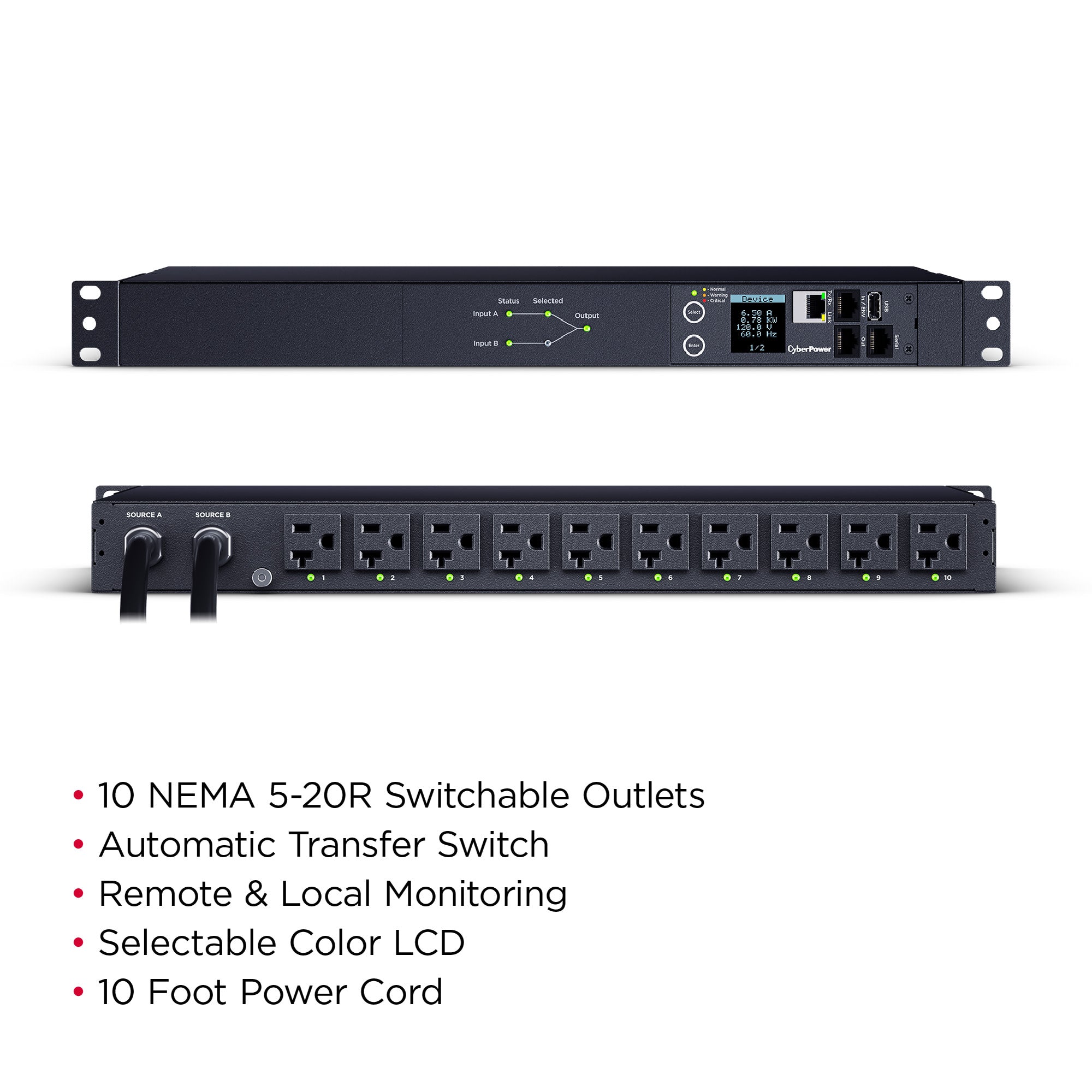 CyberPower PDU44002 Switched ATS