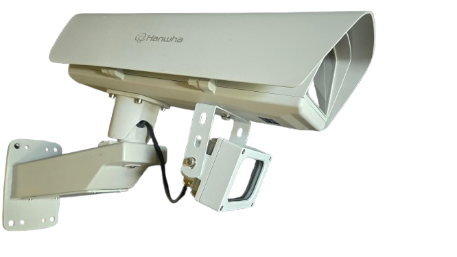 Hanwha PNB-A9092RLPH 4K AI LPR Box Camera Kit with Enclosure and IR (L)