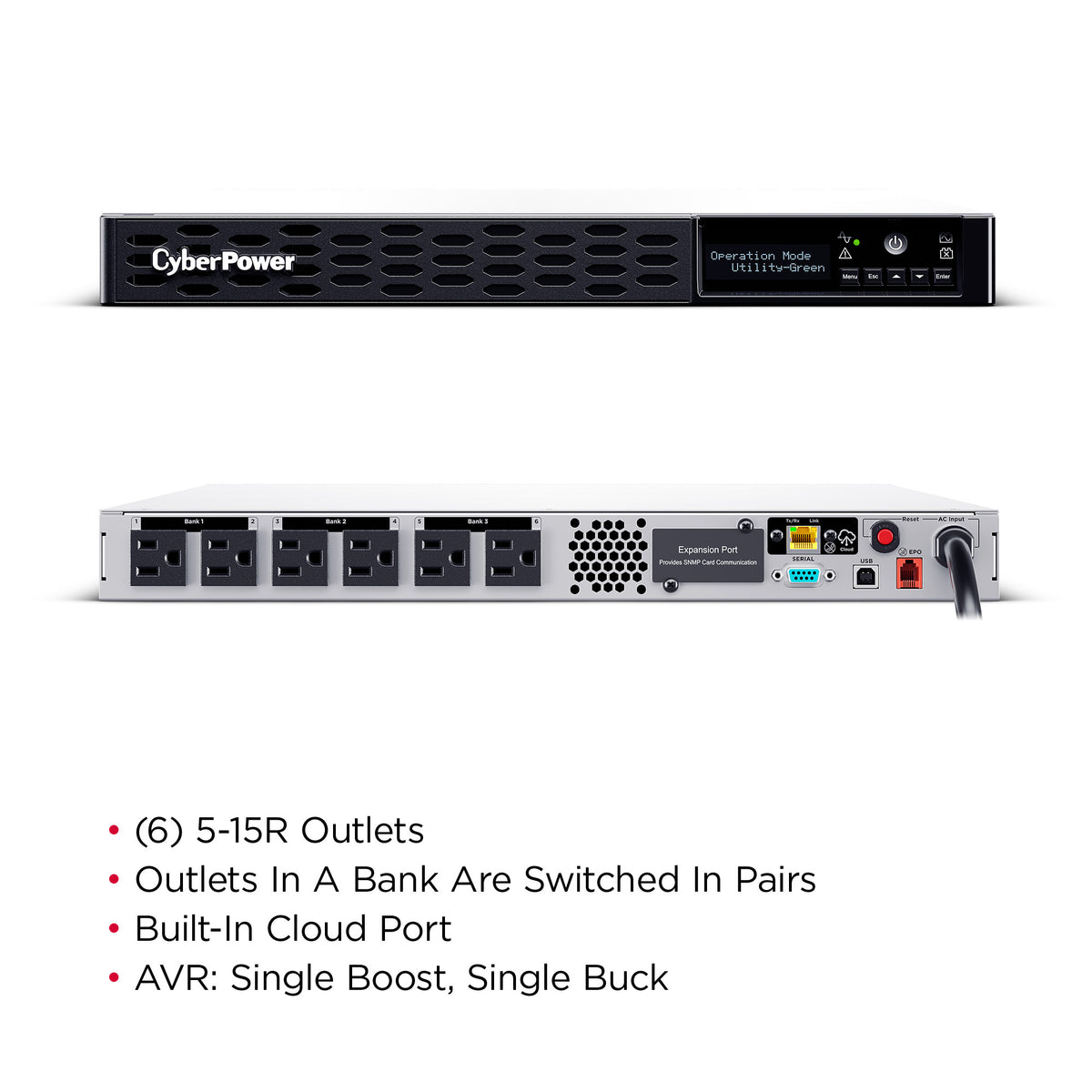 CyberPower PR1500RM1UC Smart App Sinewave