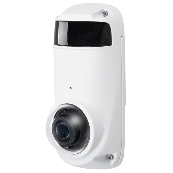 Vivotek CC831-HV-1Y VORTEX Prem Cloud 5MP Outdoor AI Wall 180 Pano IR Cam, 1yr lic