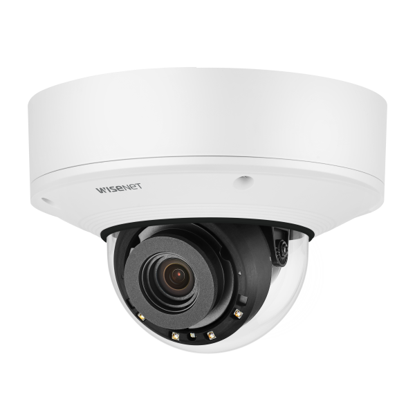 Hanwha PNV-A9081RLP 4K IR Vandal Dome  AI camera with Wisenet Road AI