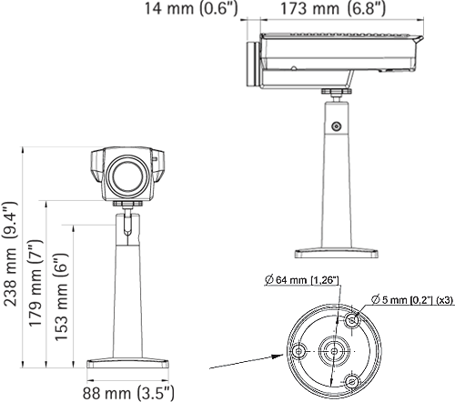 AXIS Q1755 (0304-001) HDTV Network Camera