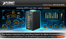 Planet IGS-5225-8P4S Industrial L2+ 8-Port Gigabit PoE SFP Managed Ethernet Switch