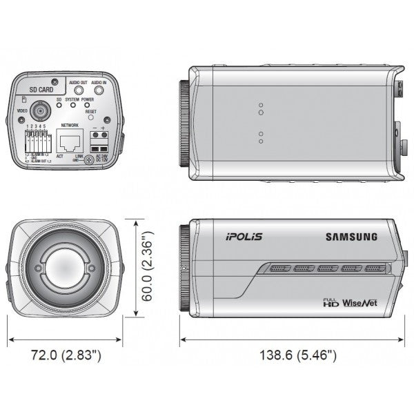Samsung SNB-7000 3 Megapixel Full HD Network Camera