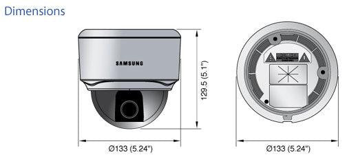 Samsung SND-5080 1.3 Megapixel HD Network Dome Camera