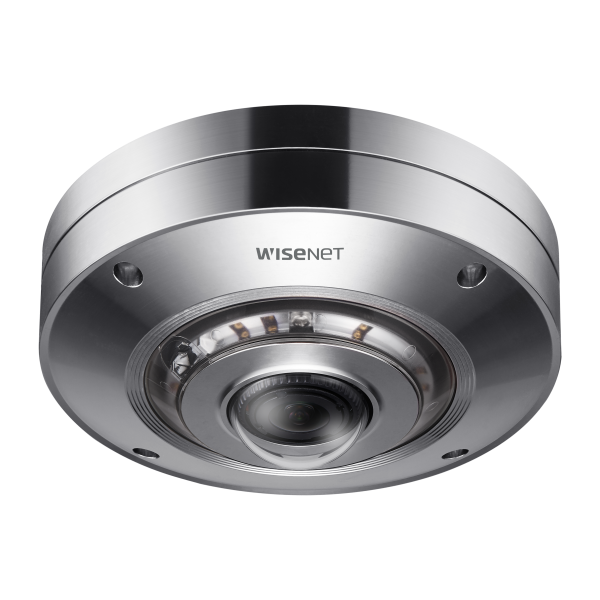 Hanwha XNF-9010RS 12MP Stainless Steel IR Fisheye Camera